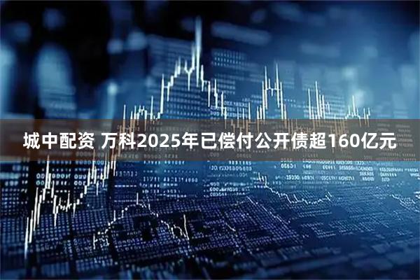 城中配资 万科2025年已偿付公开债超160亿元